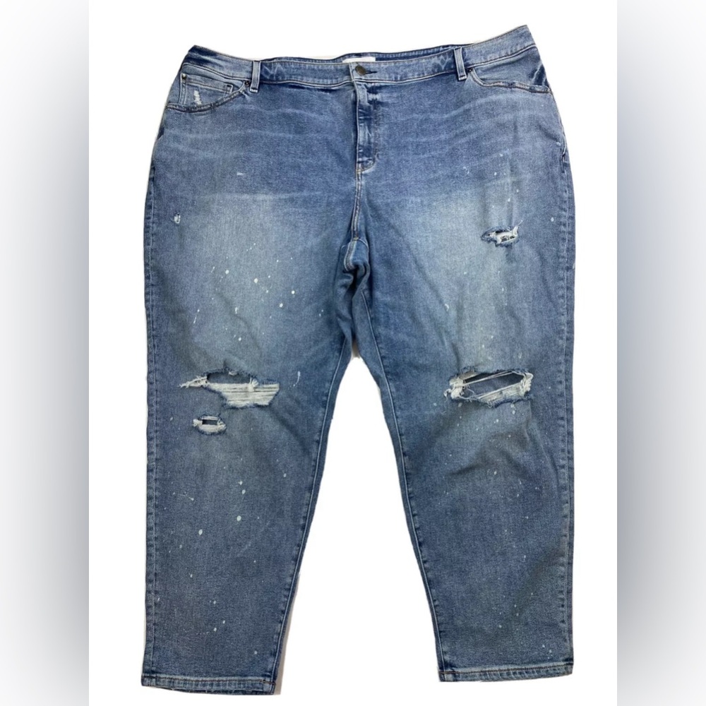 Lane Bryant Distressed Denim Jeans Size 26 Women’s Stretch Skinny Leg